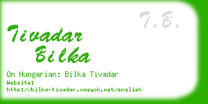 tivadar bilka business card
